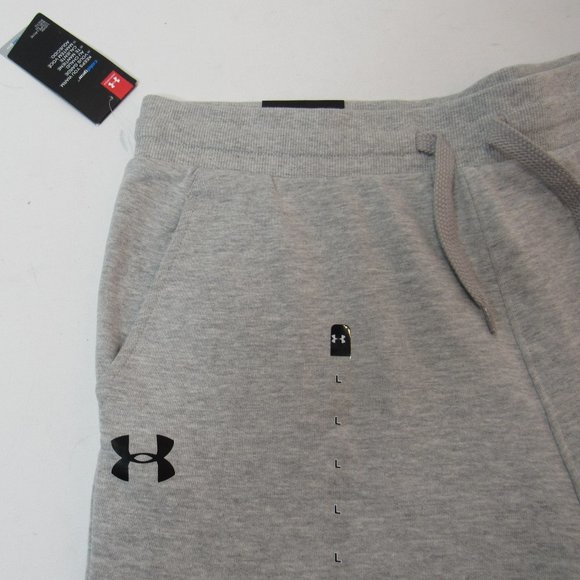 Under Armour Women's  Pull On Rival Fleece Jogger Sweatpants Size L Light Gray - Picture 4 of 9